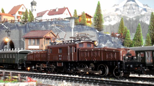 Authentiques "Ambiances Gothard" avec les Ce 6/8 III 3015 de Mrklin / Authentische Gotthard-Stimmungen mit den Mrklin-Ce 6/8 III 3015