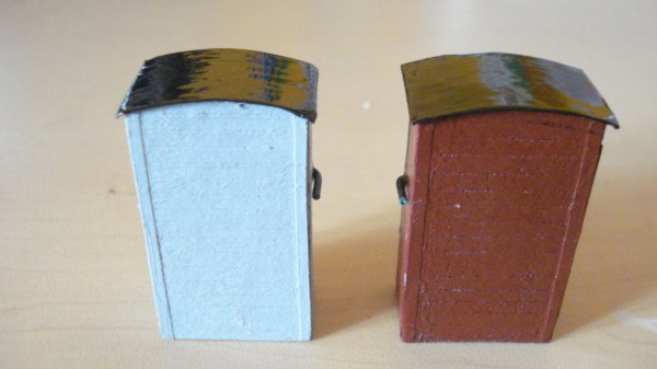 Authentiques vigies de garde-freins CFF pour wagons de marchandises "Tin-Plate"  deux essieux et  l'chelle 0