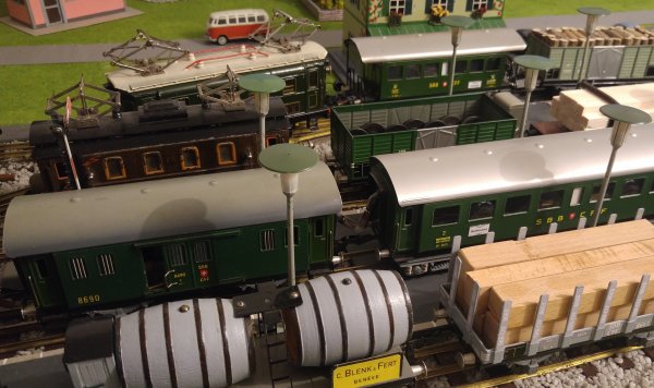La voiture voyageurs  plateformes ouvertes  BC 2  No 8683 de BUCO