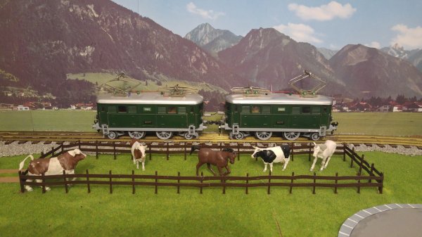 Mme dans leur aspect d’origine simplifi, les locomotives BUCO 304 et 314 “Tinplate 0” s’inspirent nettement de leur grande soeur Ae 4/6 des CFF