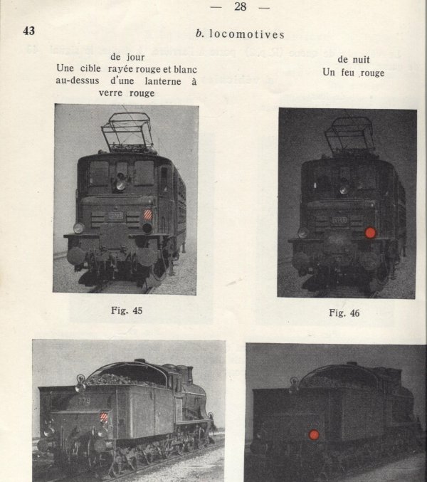 Pose de signaux de queue “de jour” sur mes trois locomotives MAERKLIN “Tinplate 0” des types RS 65/13050, RS 66/12910 et RS 66/12920 - Pose d'un signal d'autorisation de marche sur la locomotive RS 65/13050